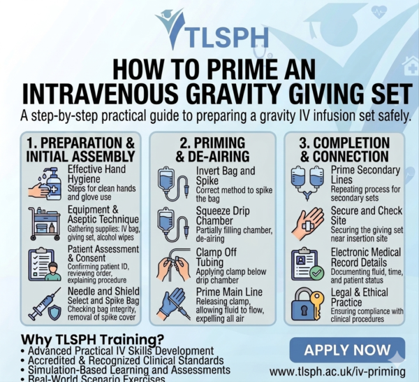 How to Prime an Intravenous Gravity Giving Set